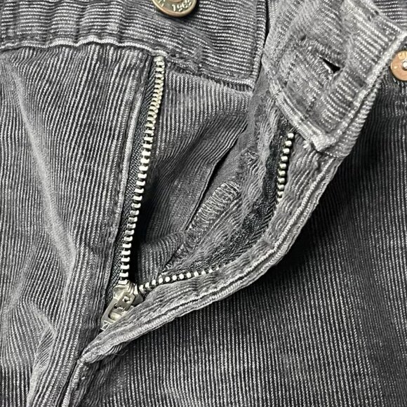 GAP Corduroy Shorts Women 14 Silver Bells Gray Fray Hem Stretch - Picture 5 of 9